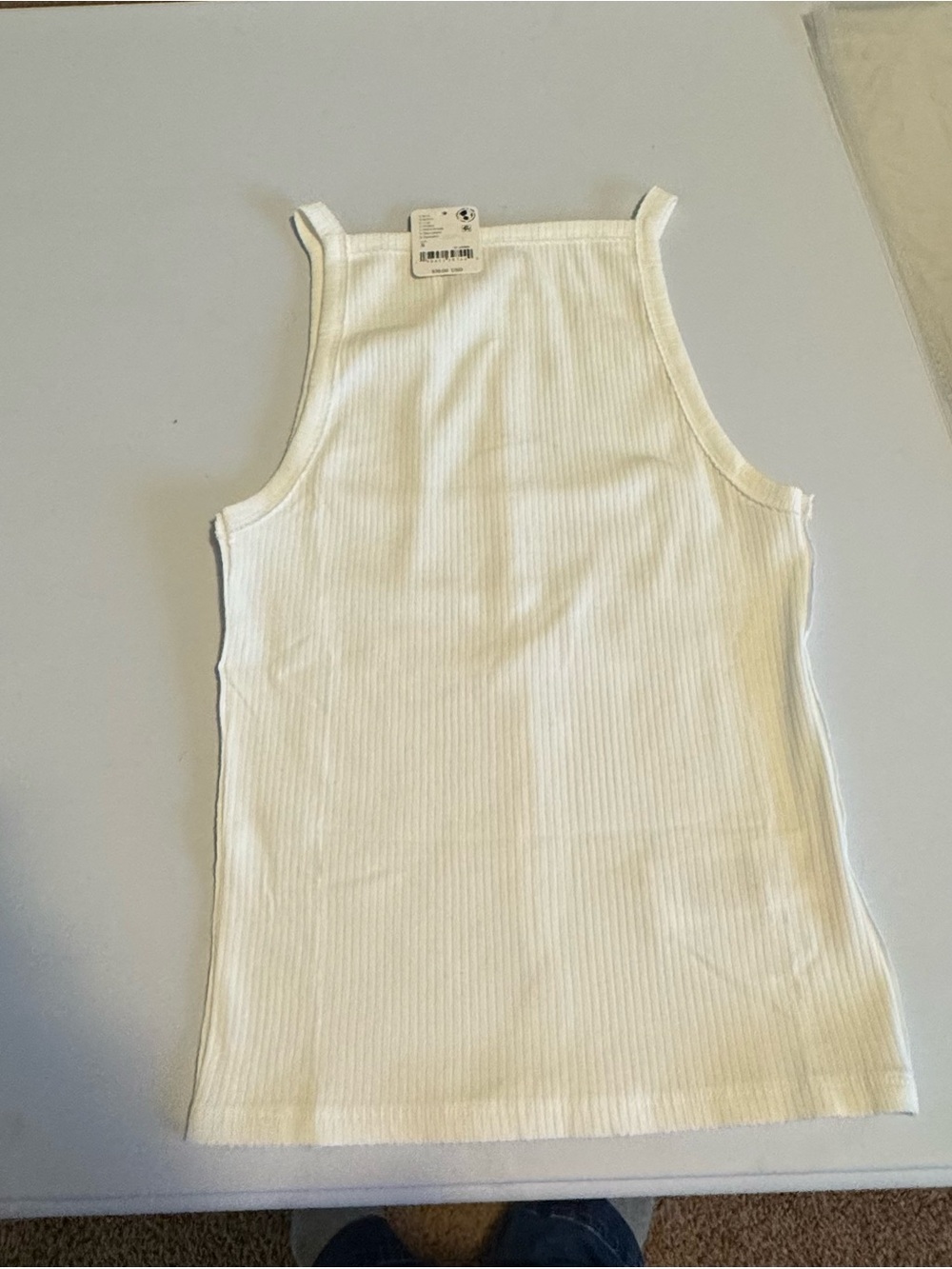 We The Free Mia Ivory Ribbed Tank Top NWT Size Small
